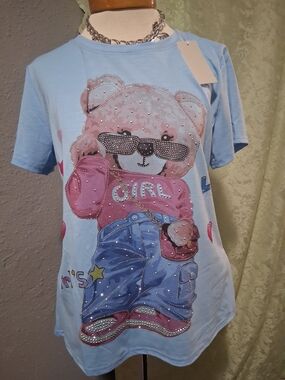 BLING BEAR- GIRLS LIFE - TSHIRT